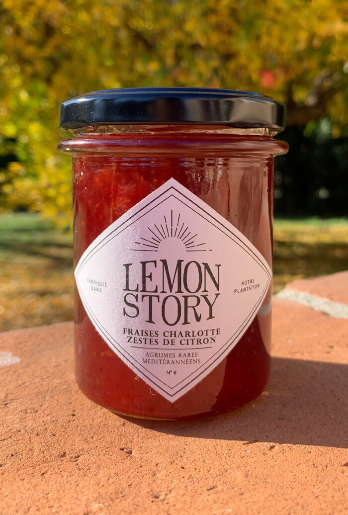 Confiture Fraises Charlotte Zestes de Citron Lemon Story