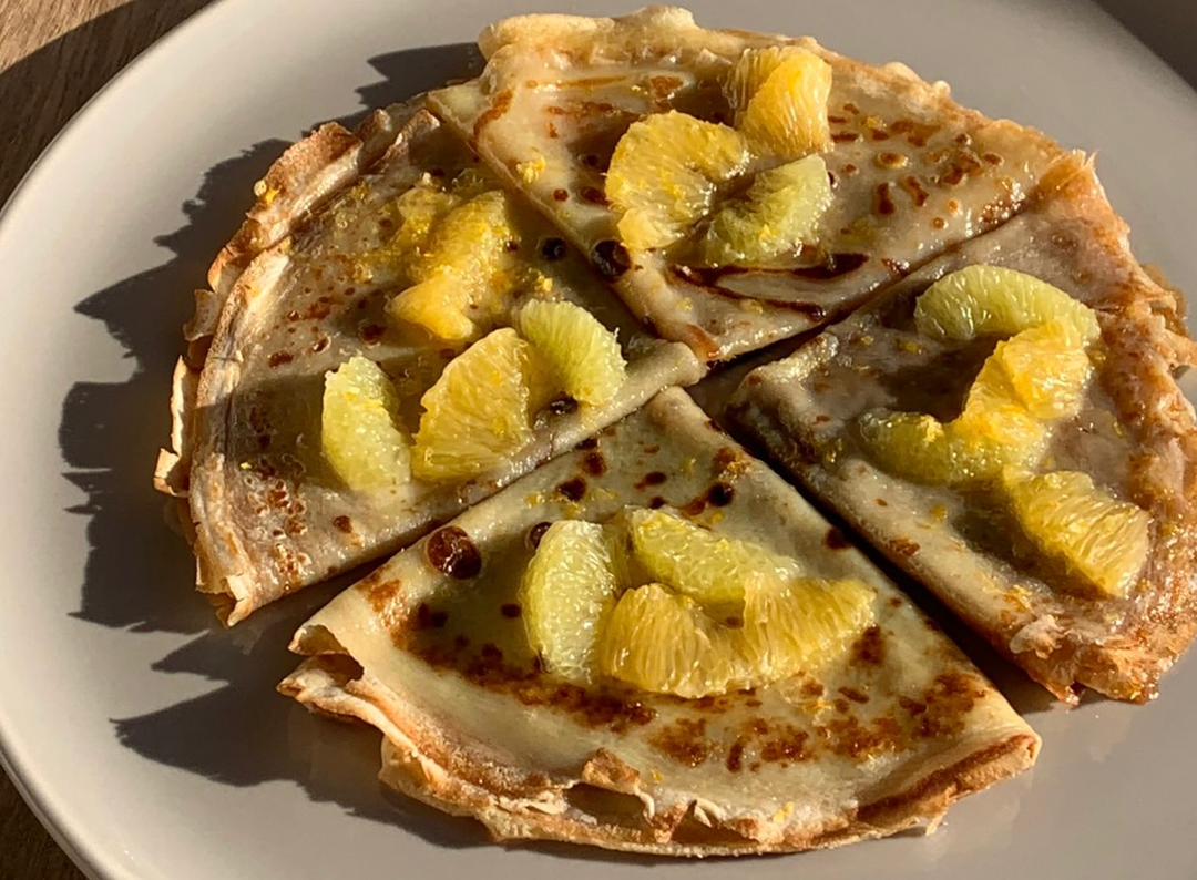 Crêpes suzette au limoncello