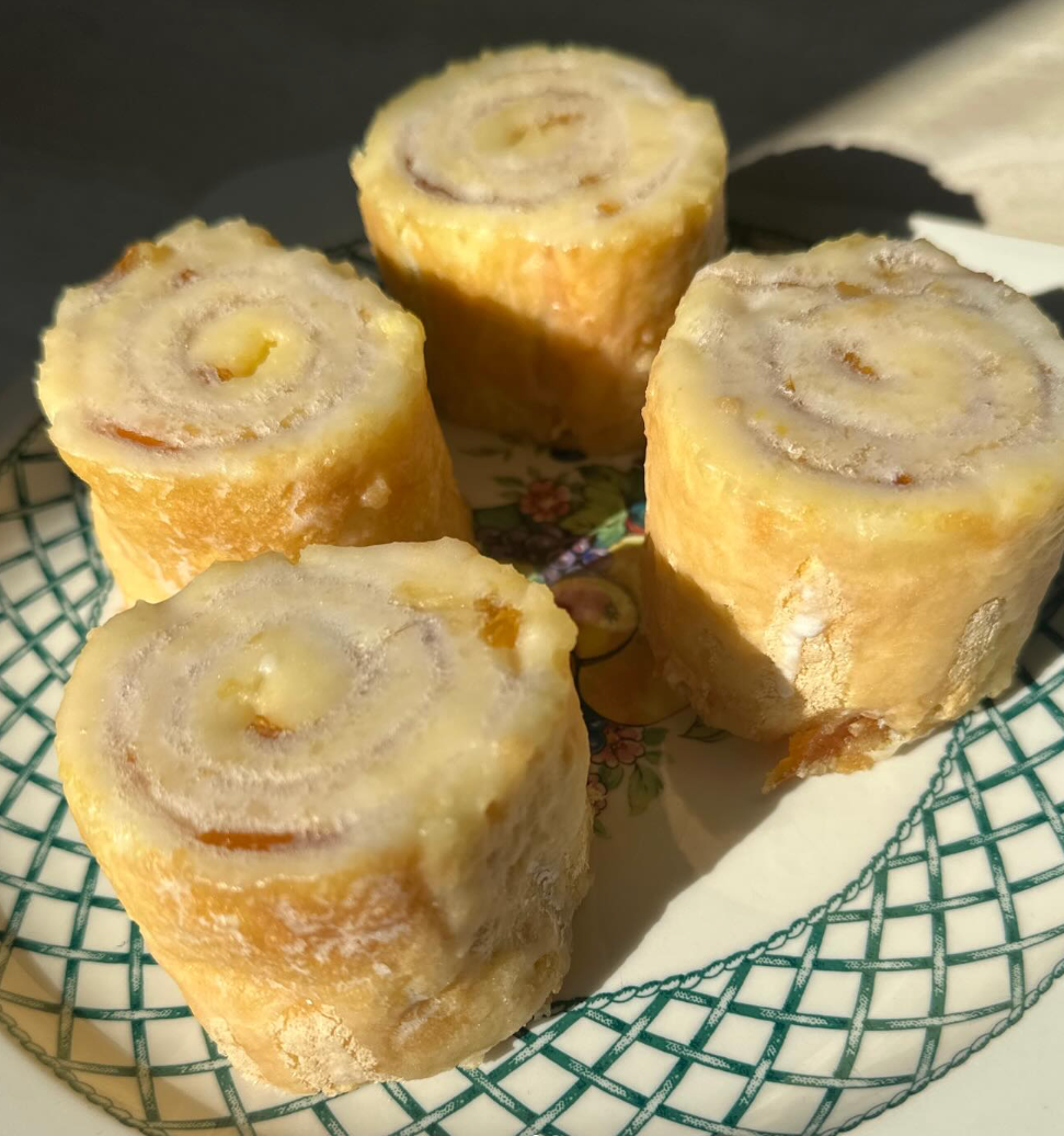 Roulé chocolat noir & marmelade d'agrumes