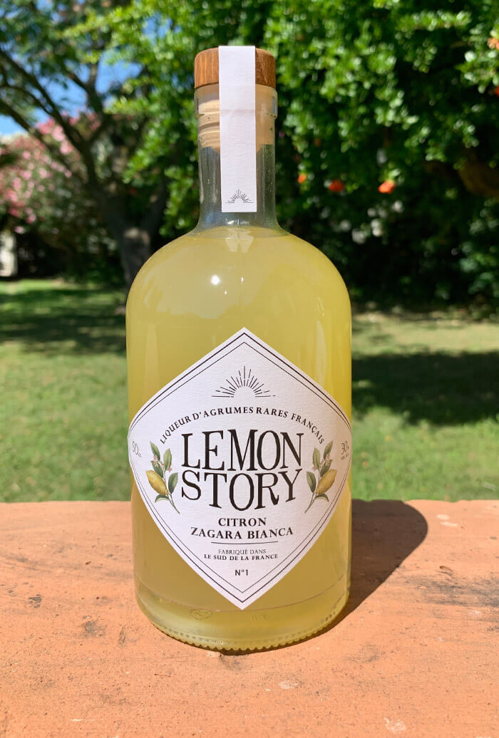 Liqueur Limoncello Zagara Bianca par Lemon Story - Plantation d'agrumes rares à La Crau France